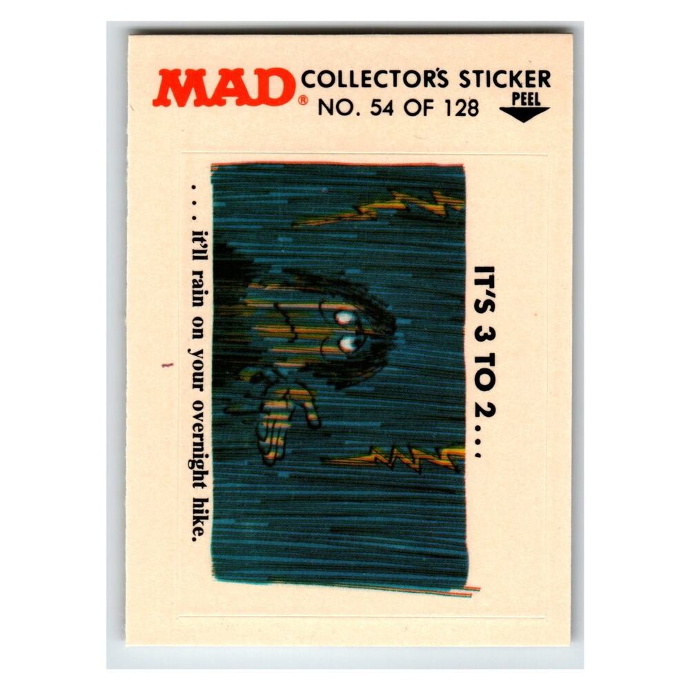 MAD Collector's Sticker #54 of 128 1983 Fleer Vintage